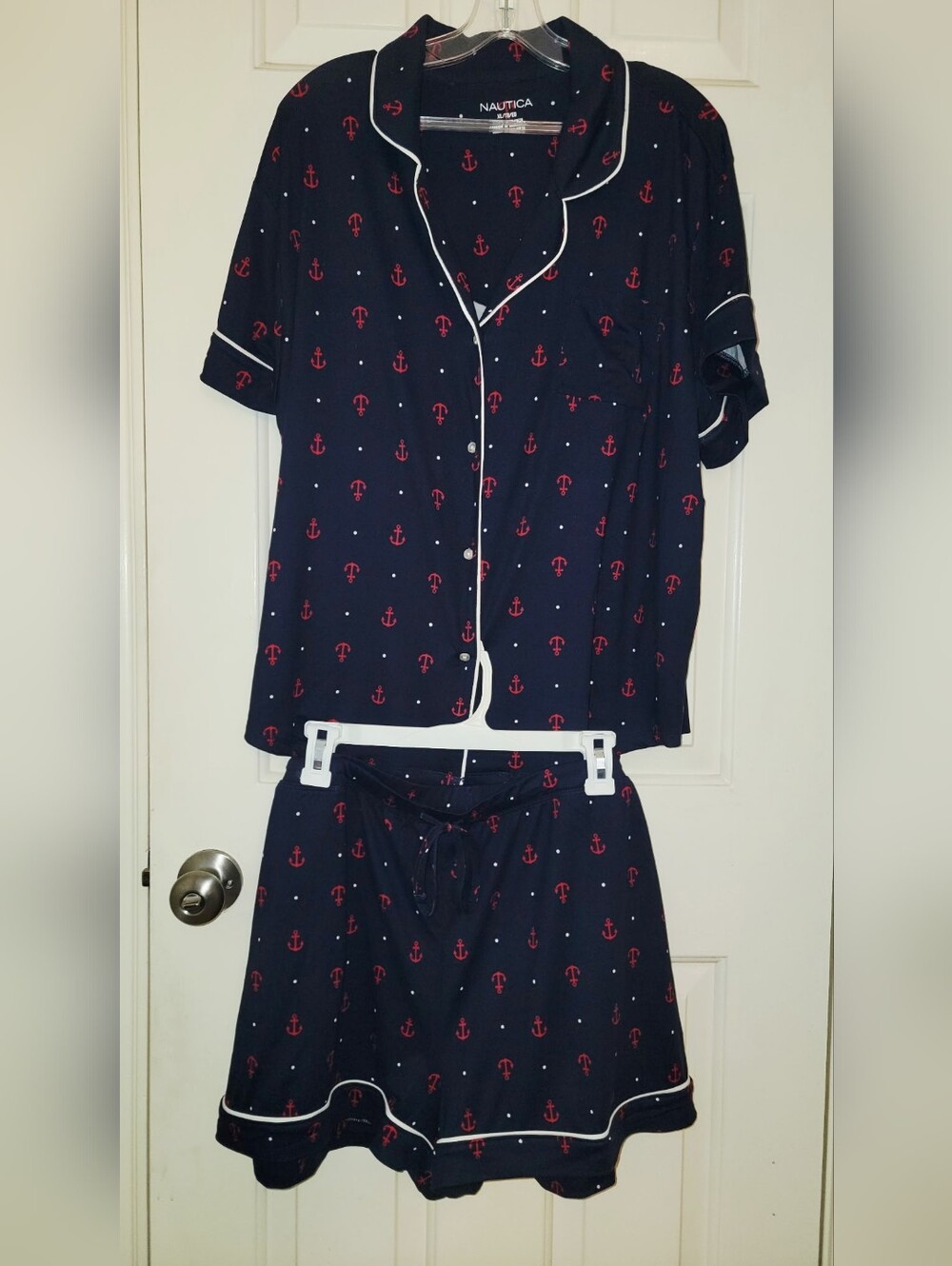 Nautica Navy Blue Pajama Short Set XL NEW with Tag